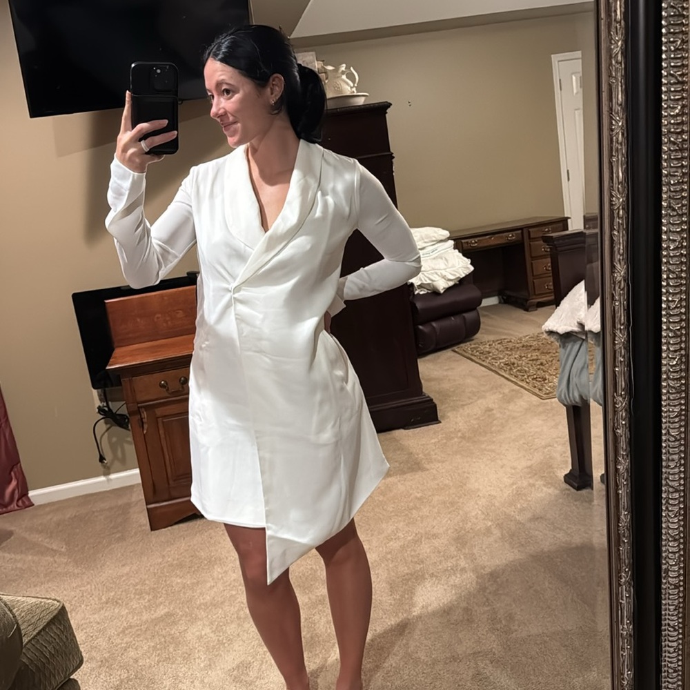 REVOLVE White blazer dress
